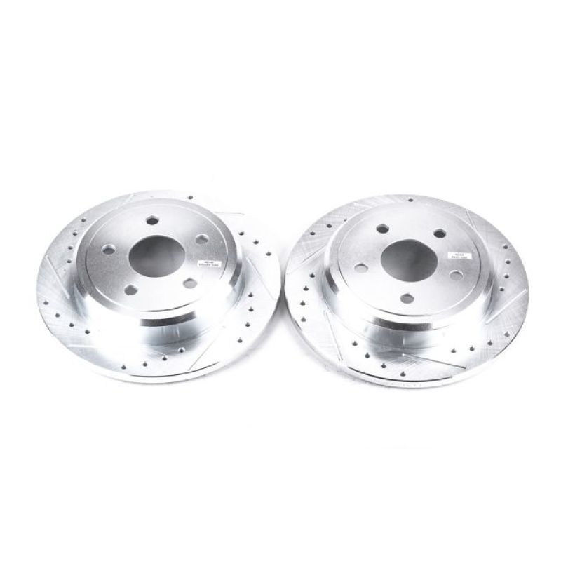Load image into Gallery viewer, Power Stop 06-10 Jeep Commander Rear Evolution Drilled &amp; Slotted Rotors - Pair
