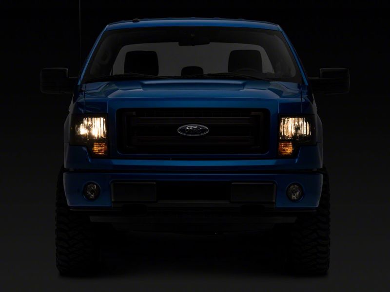 Load image into Gallery viewer, Raxiom 09-14 Ford F-150 Axial OEM Style Rep Headlights- Chrome Housing- SmokedLens
