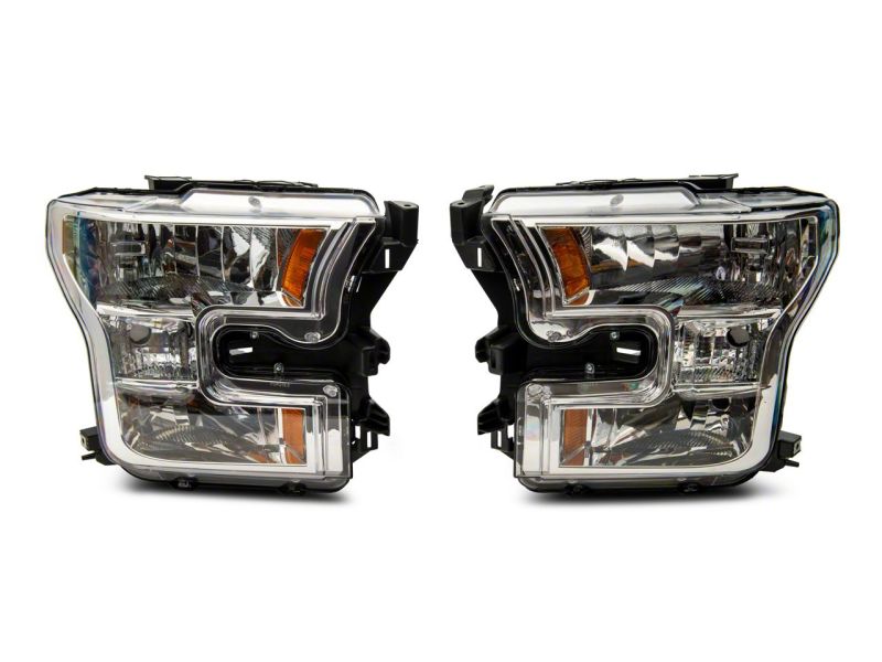 Load image into Gallery viewer, Raxiom 15-17 Ford F-150 Axial OEM Style Rep Headlights- Chrome Housing (Clear Lens)
