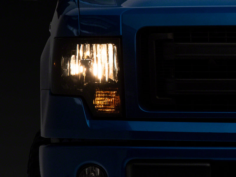 Load image into Gallery viewer, Raxiom 09-14 Ford F-150 Axial OEM Style Rep Headlights- Chrome Housing- SmokedLens
