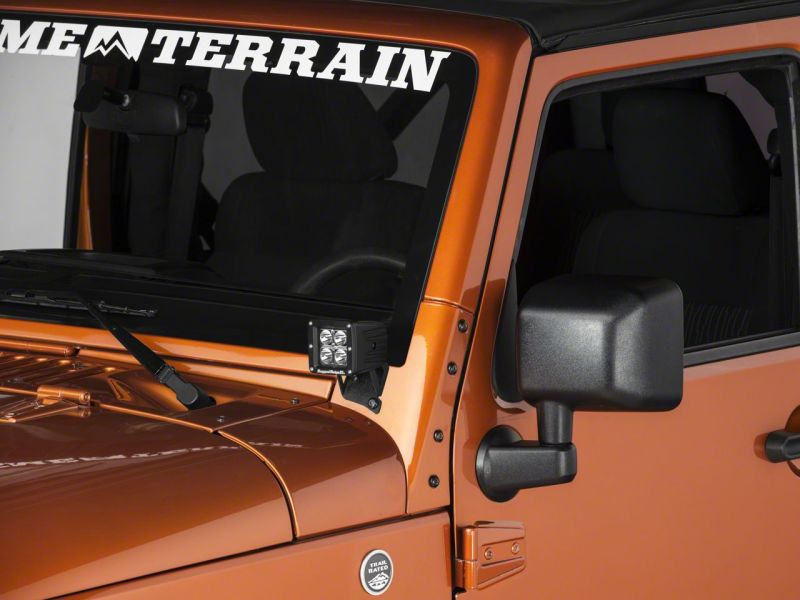 Load image into Gallery viewer, Raxiom 07-18 Jeep Wrangler JK Windshield Mounted Light Brackets
