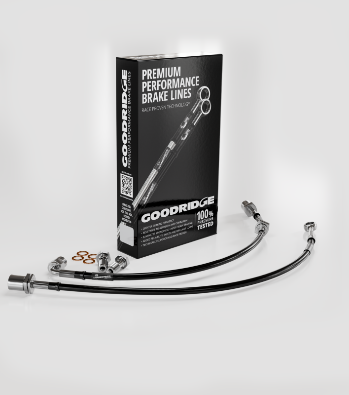 Load image into Gallery viewer, Goodridge 00-07 Honda Accord Stainless Steel Front Brake Lines
