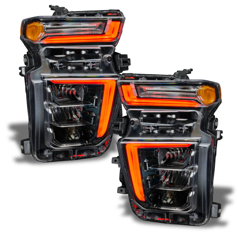 Load image into Gallery viewer, Oracle 20-21 Chevy Silverado HD 2500/3500 RGB+W Headlight DRL Upgrade Kit - ColorSHIFT
