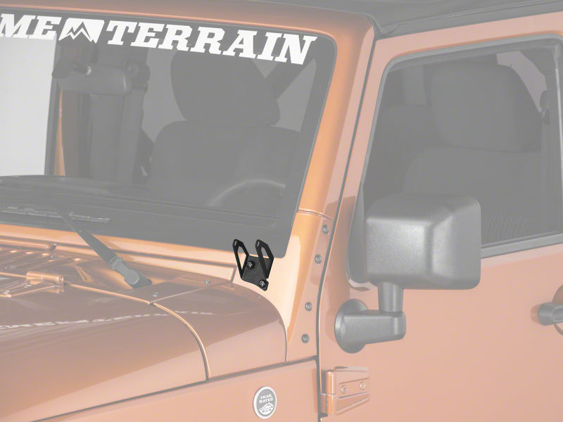Load image into Gallery viewer, Raxiom 07-18 Jeep Wrangler JK Windshield Mounted Light Brackets
