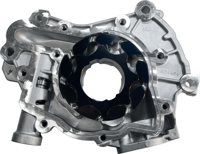 Boundary 2024+ Ford Coyote V8 Billet Gear Vane Ported Treated Oil Pump Assembly w/Billet Back Plate