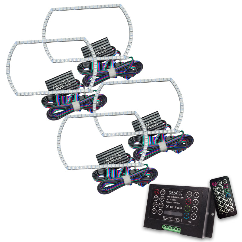 Load image into Gallery viewer, Oracle Chevy Silverado 14-15 Halo Kit Projector Style - ColorSHIFT w/ 2.0 Controller
