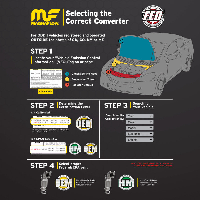 Load image into Gallery viewer, Magnaflow 04-06 F-150 V8 4.6 OEM Underbody Direct Fit Converter
