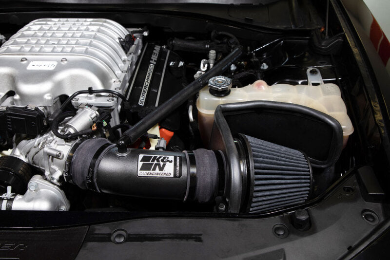 Load image into Gallery viewer, K&amp;N 17-23 Dodge Charger/Challenger Hellcat SC 6.2L V8 DRYFLOW Performance Air Intake System
