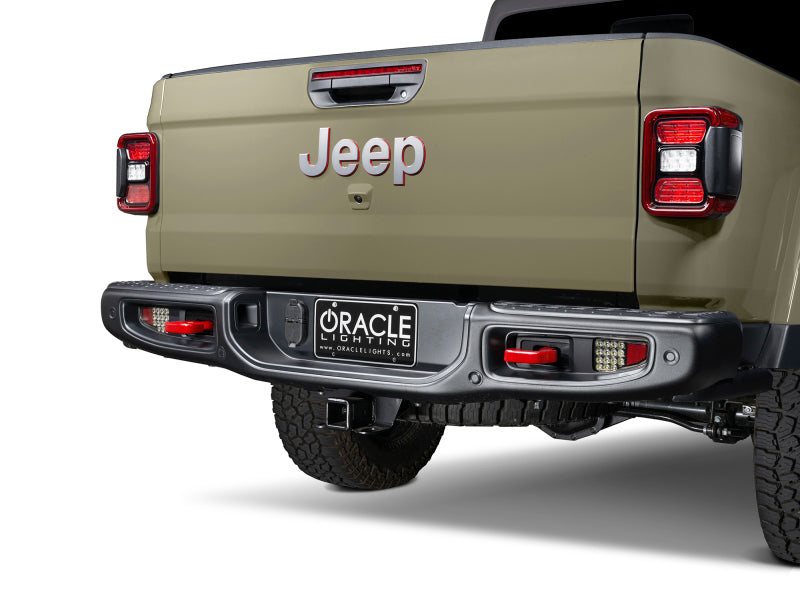 Load image into Gallery viewer, Oracle Jeep Gladiator JT Rear Bumper LED Reverse Lights w/ Plug &amp; Play Harness - 6000K SEE WARRANTY
