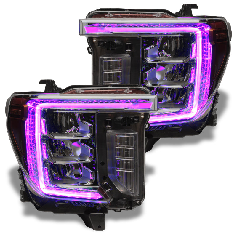Load image into Gallery viewer, Oracle 20-21 GMC Sierra 2500/3500 HD RGB+W Headlight DRL Upgrade Kit - ColorSHIFT
