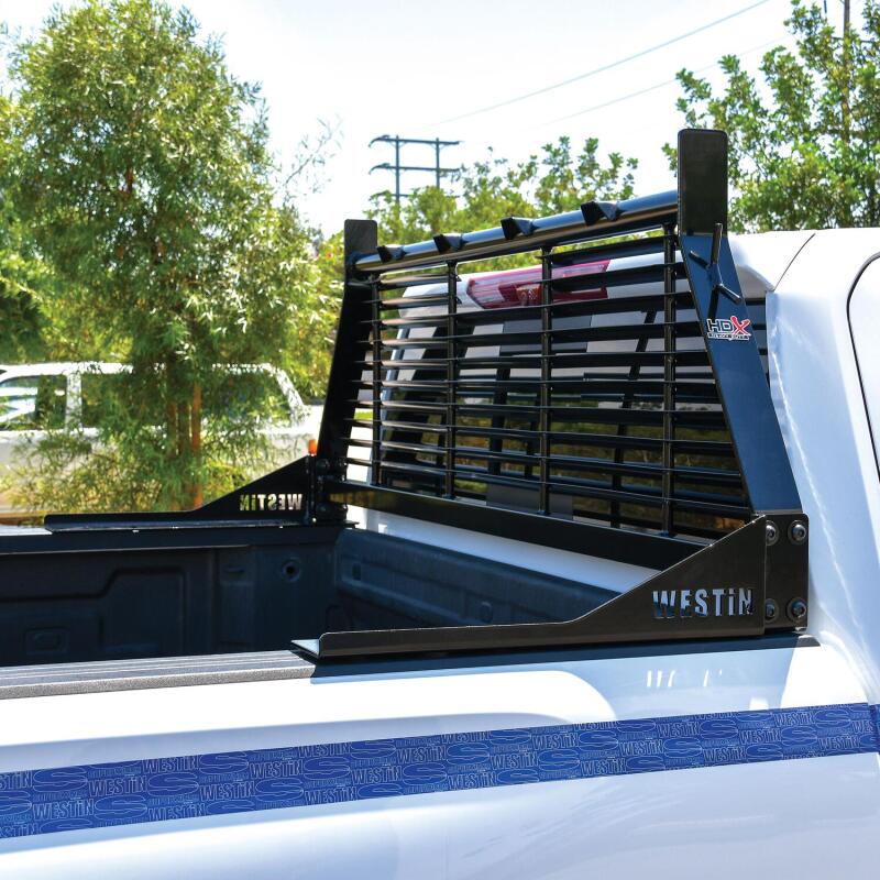 Load image into Gallery viewer, Westin 1999-2018 Chevrolet/Ford/GMC/Toyota Silverado/Sierra 1500/2500/3500 HD Headache Rack - Black
