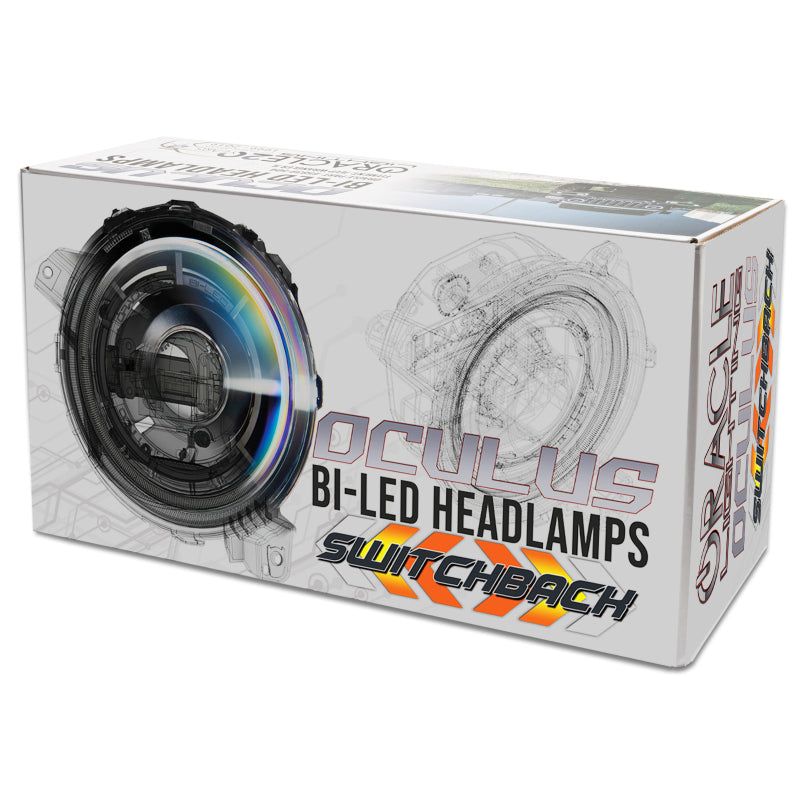 Load image into Gallery viewer, Oracle Jeep JL/Gladiator JT Oculus Bi-LED Projector Headlights - Amber/White Switchback SEE WARRANTY
