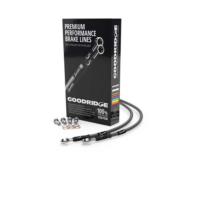 Goodridge 00-06 Triumph Tiger 885i/955i Carbon Front SS Brake Lines