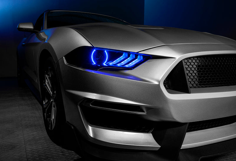 Load image into Gallery viewer, Oracle 18-21 Ford Mustang Dynamic DRL w/ Halo Kit &amp; Sequential Turn Signal - ColorSHIFT
