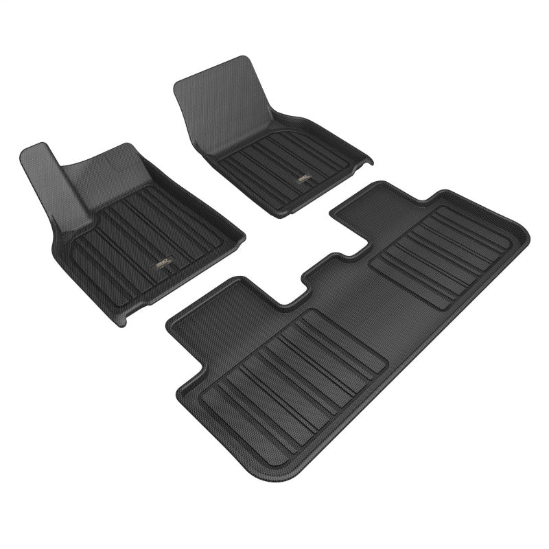 Load image into Gallery viewer, 3D MAXpider 2026 Tesla Model Y Juniper Elitect 1st &amp; 2nd Row Floormats - Black

