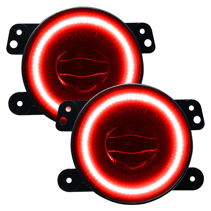Load image into Gallery viewer, Oracle Jeep Wrangler JK/JL/JT High Performance W LED Fog Lights - Red
