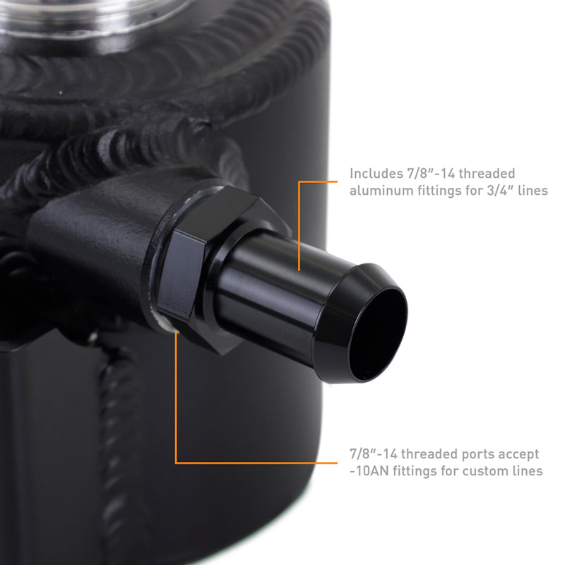 Load image into Gallery viewer, Mishimoto Universal Aluminum Coolant Expansion Tank - MWBK
