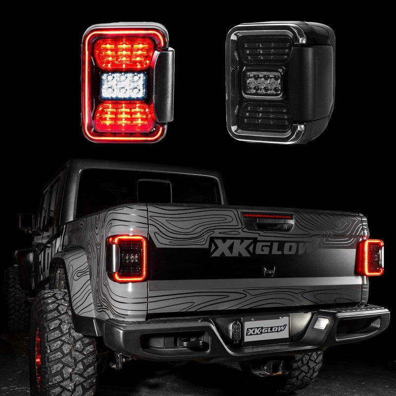 Load image into Gallery viewer, XK Glow Jeep JT Gladiator LED Taillight w/ Smoked Lens
