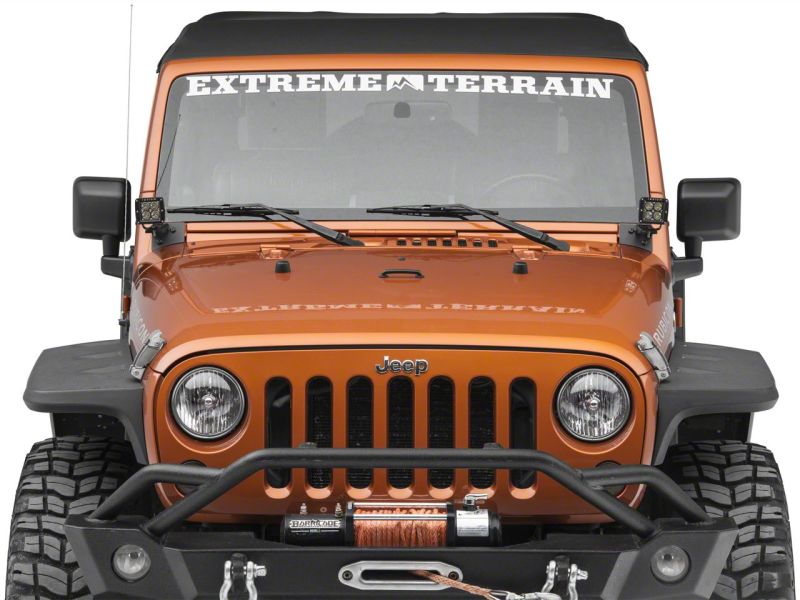 Load image into Gallery viewer, Raxiom 07-18 Jeep Wrangler JK Axial Series Windshield Pillar Mounted Light Brackets
