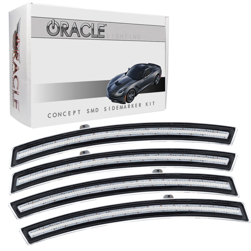 Load image into Gallery viewer, Oracle Chevrolet Corvette C7 Concept Sidemarker Set - Clear - No Paint

