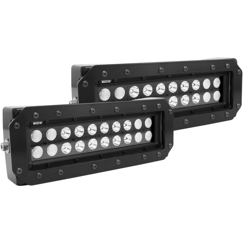 Load image into Gallery viewer, Westin HDX Flush Mount B-FORCE LED Light Kit (Set of 2) w/wiring harness - Black

