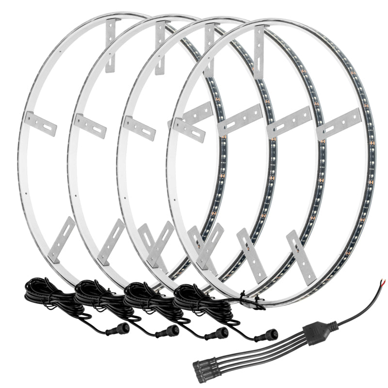 Load image into Gallery viewer, Oracle LED Illuminated Wheel Rings - White
