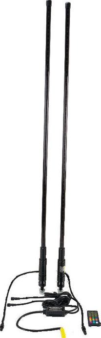 QuadBoss 4Ft Smoked Dual Whip Remote