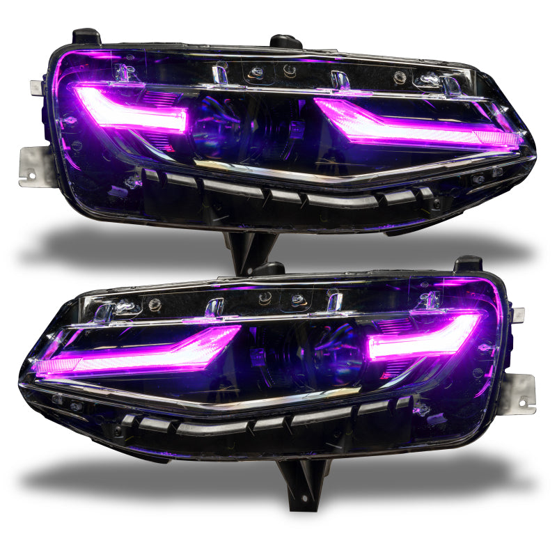 Load image into Gallery viewer, Oracle 19-21 Chevy Camaro LS/LT RGB+A Headlight DRL  Kit - ColorSHIFT w/ BC1 Controller
