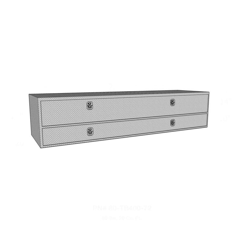 Load image into Gallery viewer, Westin/Brute High Cap 72in Stake Bed Contractor TopSider w/ Doors - Aluminum
