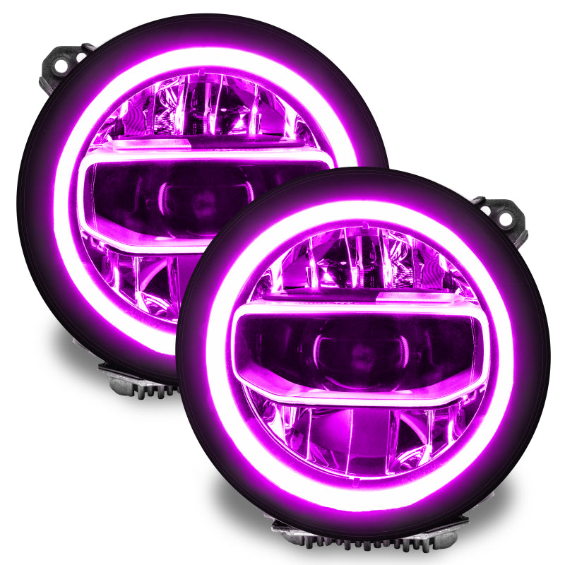 Load image into Gallery viewer, Oracle Jeep Wrangler JL/Gladiator JT RGB+W Headlight DRL Upgrade Kit - ColorSHIFT 2

