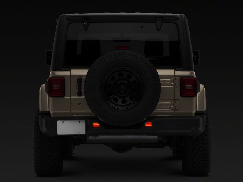 Load image into Gallery viewer, Raxiom 18-23 Jeep Wrangler JL Moab Rubicon Sahara Axial LED Rear Bumper Reflector Lights- Smoked
