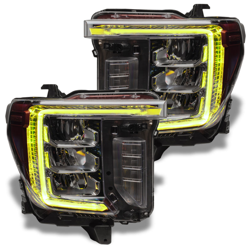 Load image into Gallery viewer, Oracle 20-21 GMC Sierra 2500/3500 HD RGB+W Headlight DRL Upgrade Kit - ColorSHIFT
