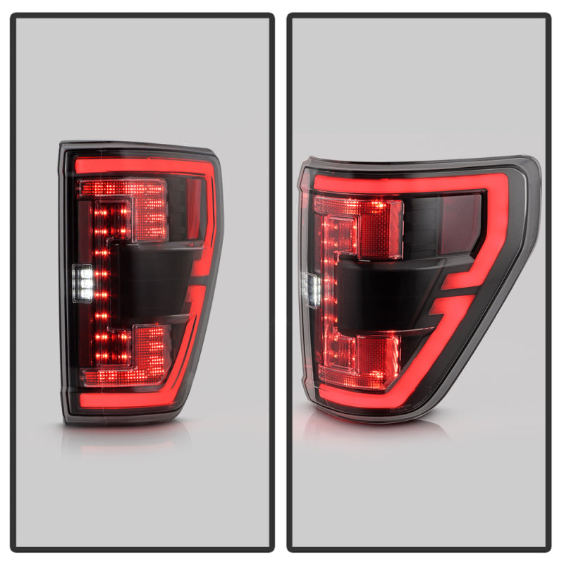 Load image into Gallery viewer, Spyder 21-23 Ford F150 (Halogen w/ Blind Spot) Full LED Tail Lights - Black (ALT-YD-FF15021HALBS-BK)
