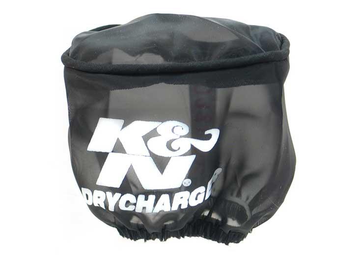 Load image into Gallery viewer, K&amp;N Drycharger Wrap Black 3in W 4in L Closed Top
