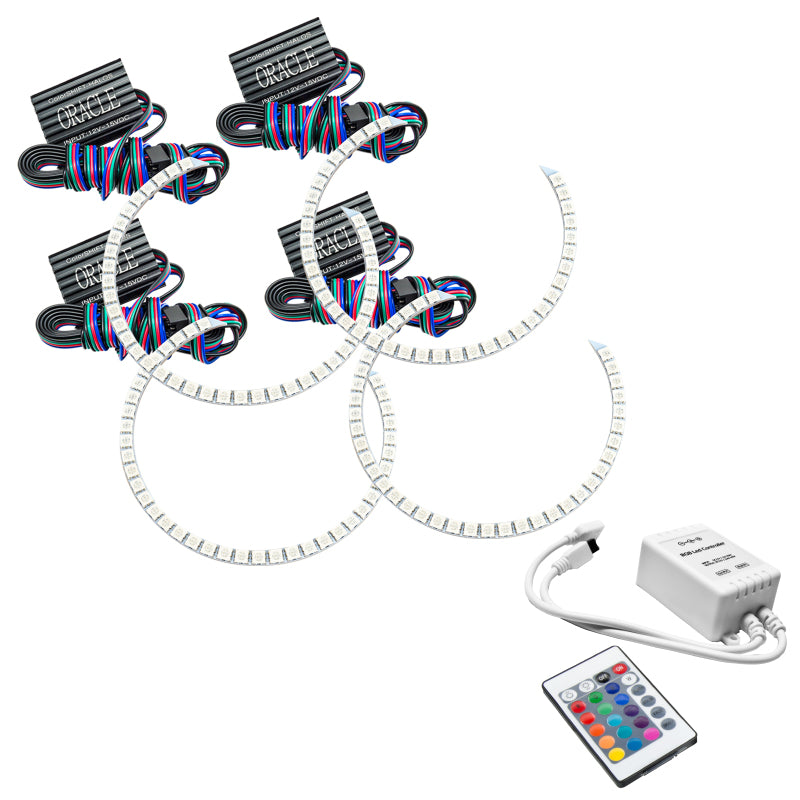 Load image into Gallery viewer, Oracle Ford F250/350 11-16 Halo Kit (Round Ring Design) - ColorSHIFT w/ Simple Controller
