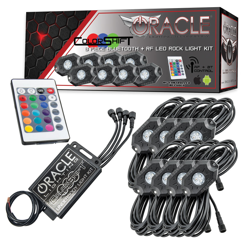 Load image into Gallery viewer, Oracle Bluetooth + RF Underbody Rock Light Kit - 8 PCS - ColorSHIFT
