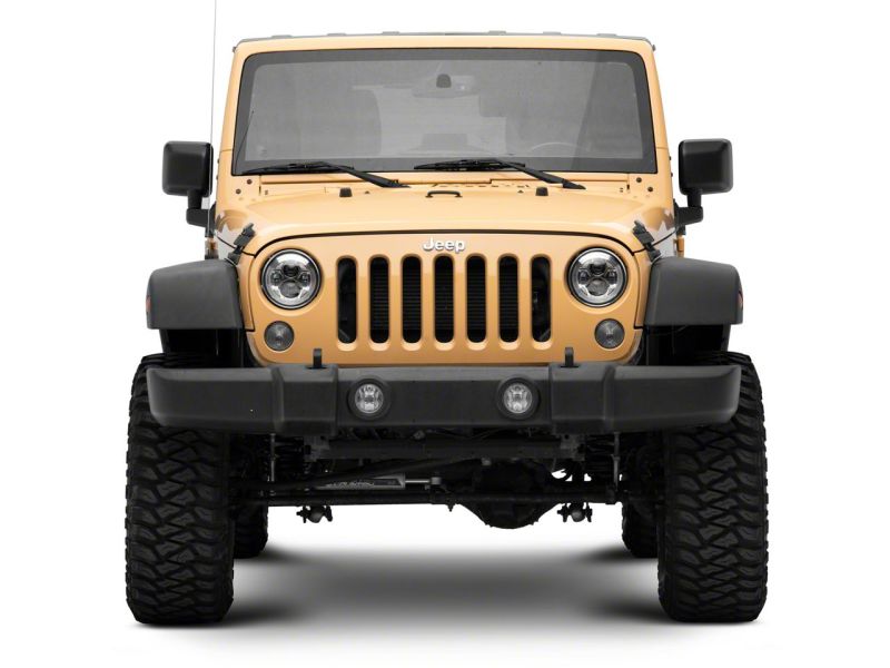 Load image into Gallery viewer, Raxiom 07-18 Jeep Wrangler JK 7-In LED Headlights- Chrome Housing (Clear Lens)
