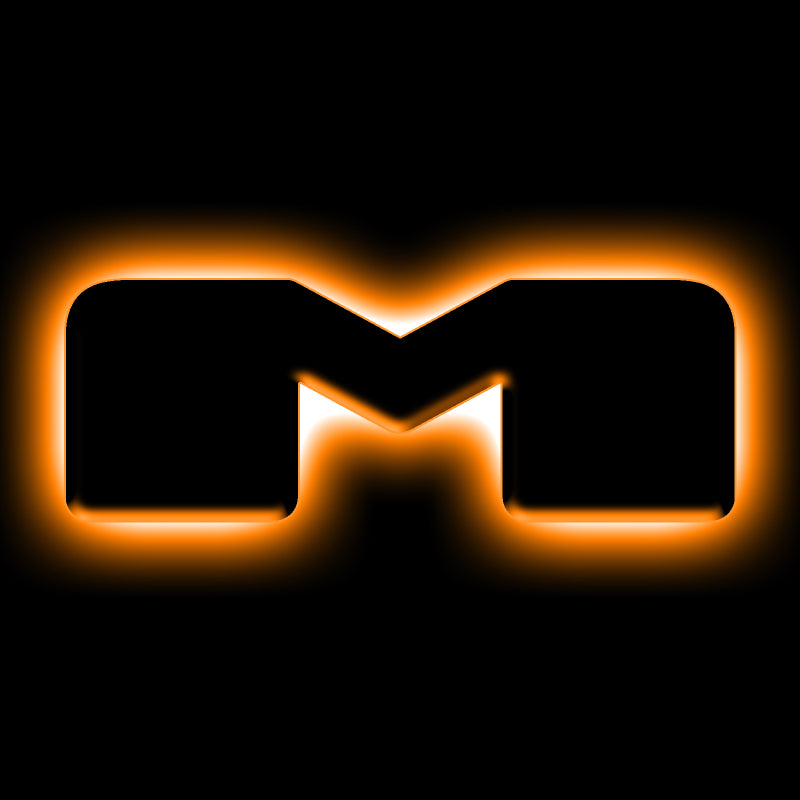 Load image into Gallery viewer, ORACLE Lighting Universal Illuminated LED Letter Badges - Matte Blk Surface Finish - M
