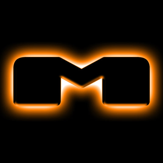 ORACLE Lighting Universal Illuminated LED Letter Badges - Matte Blk Surface Finish - M