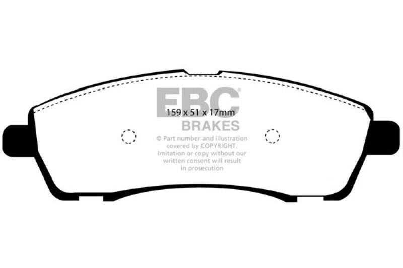 Load image into Gallery viewer, EBC 00-02 Ford Excursion 5.4 2WD Ultimax2 Rear Brake Pads
