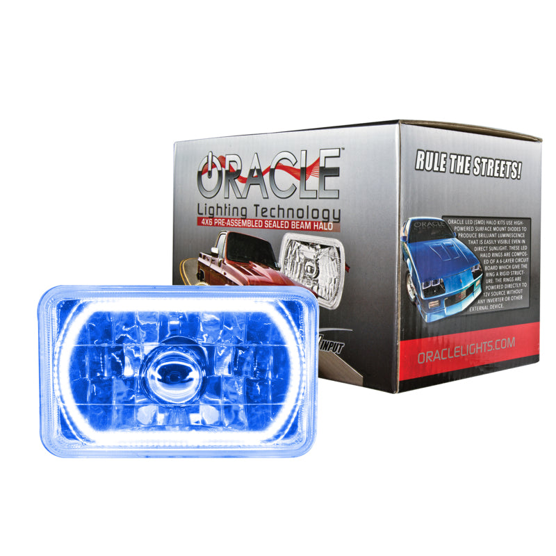 Load image into Gallery viewer, Oracle Pre-Installed Lights 4x6 IN. Sealed Beam - Blue Halo SEE WARRANTY
