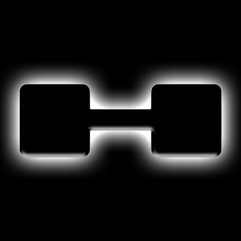 Load image into Gallery viewer, ORACLE Lighting Universal Illuminated LED Letter Badges - Matte Blk Surface Finish - H
