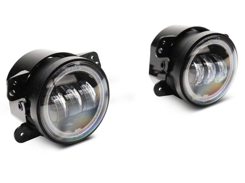 Load image into Gallery viewer, Raxiom 07-18 Jeep Wrangler JK Axial Series 4-In LED Fog Lights w/ RGB Halo
