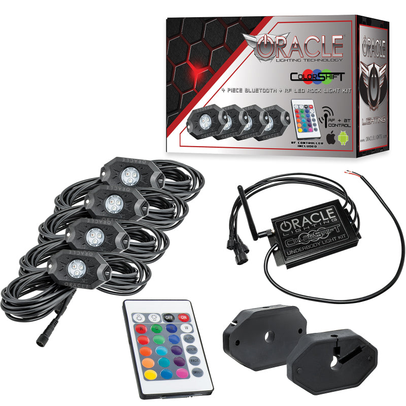 Load image into Gallery viewer, Oracle Bluetooth + RF Underbody Rock Light Kit - 4 PCS - ColorSHIFT
