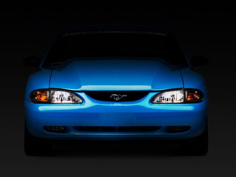 Load image into Gallery viewer, Raxiom 94-98 Ford Mustang Axial Series Cobra Style Headlights- Chrome Housing (Clear Lens)
