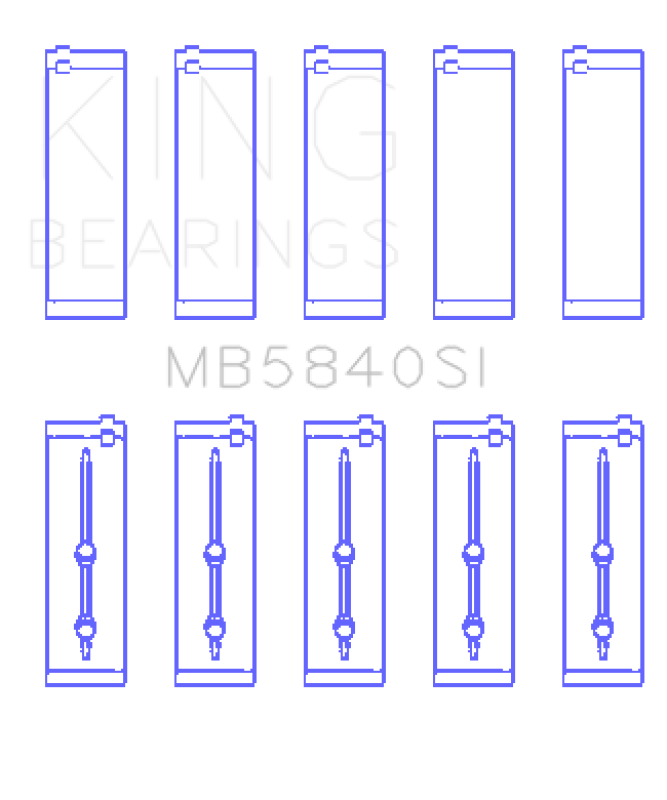 Load image into Gallery viewer, King Engine Bearings Chrysler/Dodge Gen Iii Hemi 5.7/6.1/6.4 (Size +0.25mm) Main Bearing Set
