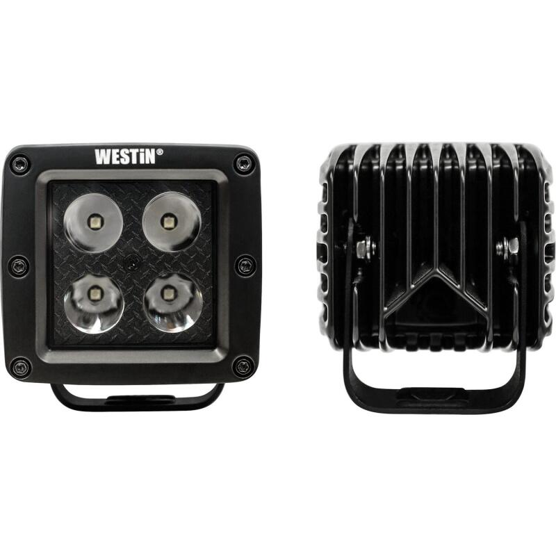 Load image into Gallery viewer, Westin LED Auxiliary Light 3.2in x 3.0in Spot w/5W Cree - Black
