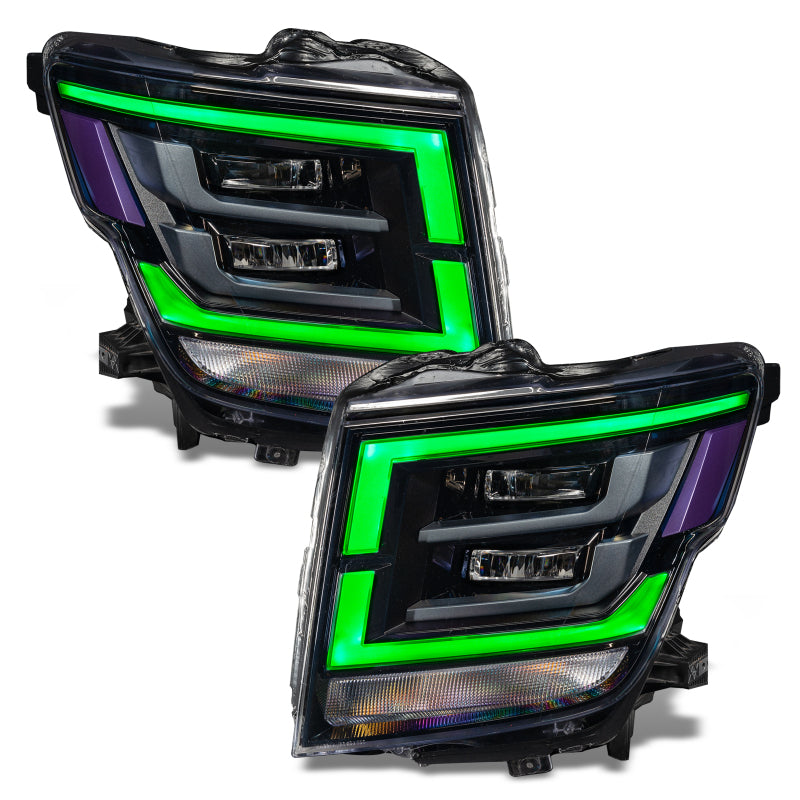 Load image into Gallery viewer, Oracle 21-22 Nissan Titan RGB+W Headlight DRL Upgrade - ColorSHIFT w/ RF Controller
