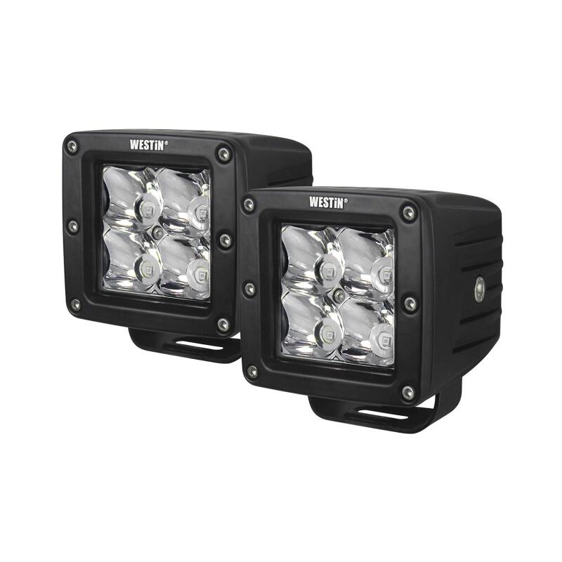 Load image into Gallery viewer, Westin Compact LED -4 5W Cree 3 inch x 3 inch (Set of 2) - Black
