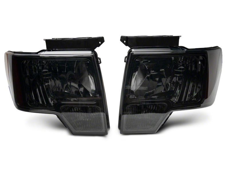 Load image into Gallery viewer, Raxiom 09-14 Ford F-150 Axial OEM Style Rep Headlights- Chrome Housing- SmokedLens
